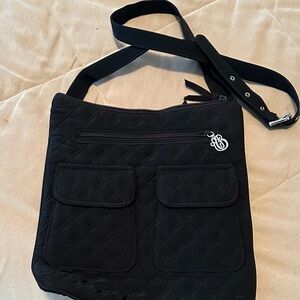 Vera Bradley Black Quilted Crossbody Bag
